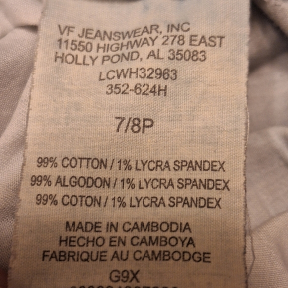 LEE one tru fit low waist faded blue jeans size 7/8 P - Picture 6 of 6